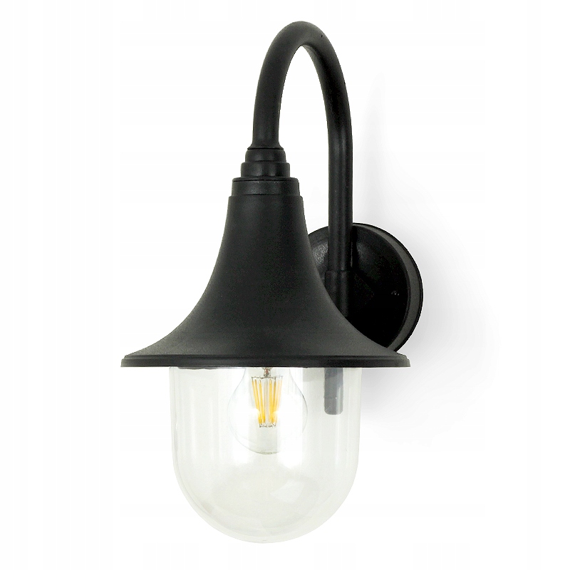 Záhradné nástenné svietidlo Kwazar Luminaire čierne E27 100 W